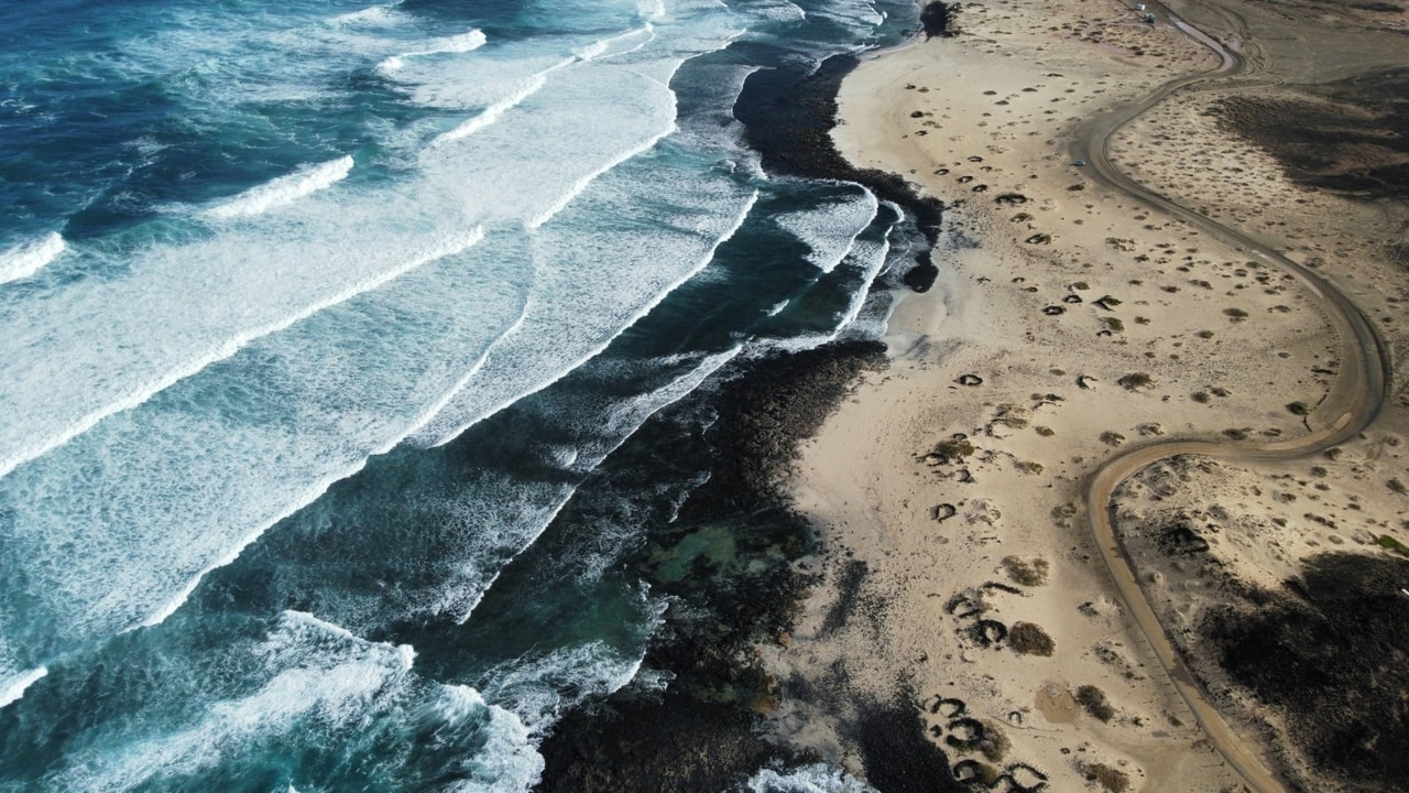 Plaja în Spania la Oceanul Atlantic