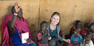 Ana Maria Gherasim în Tanzania