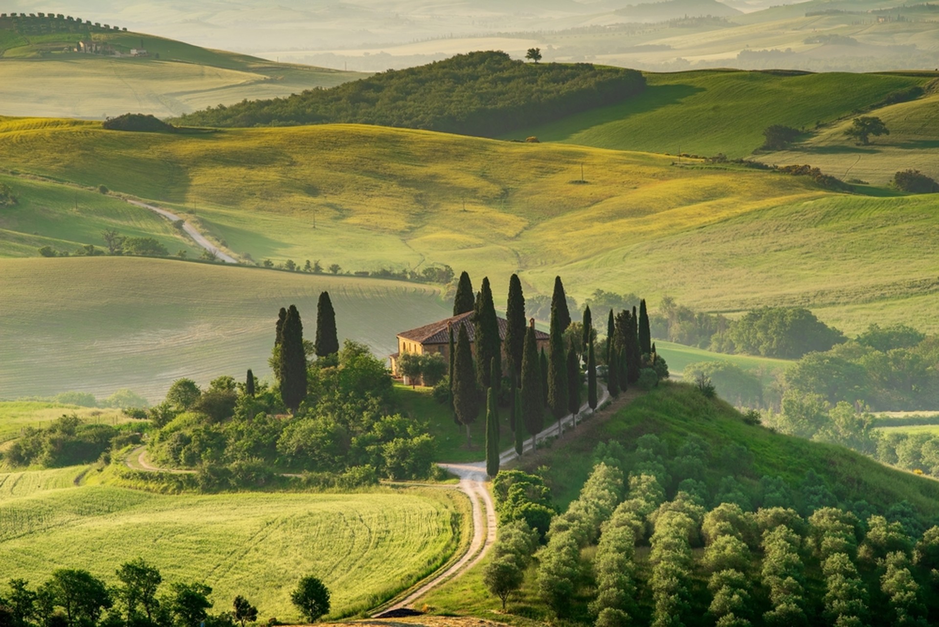 Peisaj vila Toscana