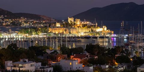 Bodrum, vedere nocturnă
