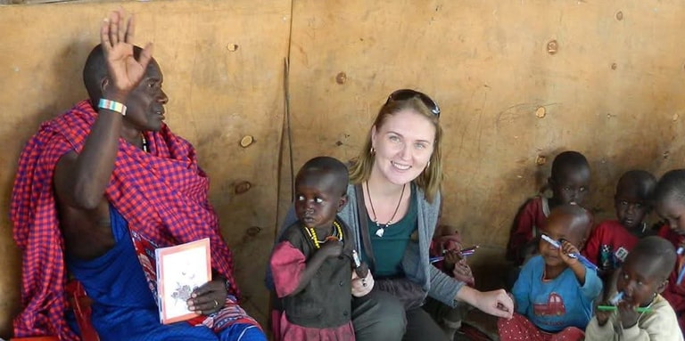 Ana Maria Gherasim în Tanzania
