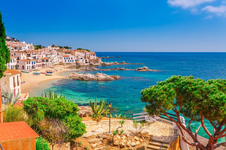 Plaja în Catalonia